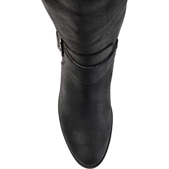 Journee Collection Womens Winona Boot Black, 7.5 Regular US - Picture 3 of 4